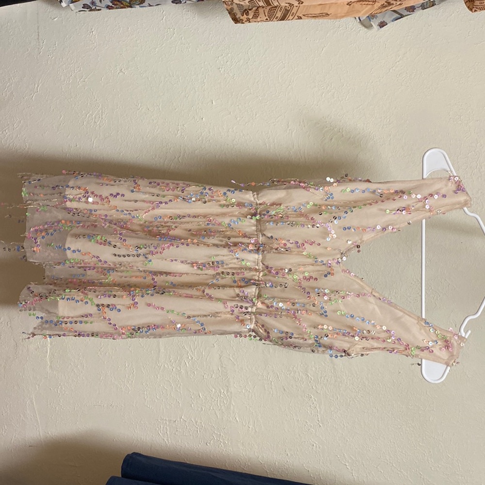 Multicolored sequin dress